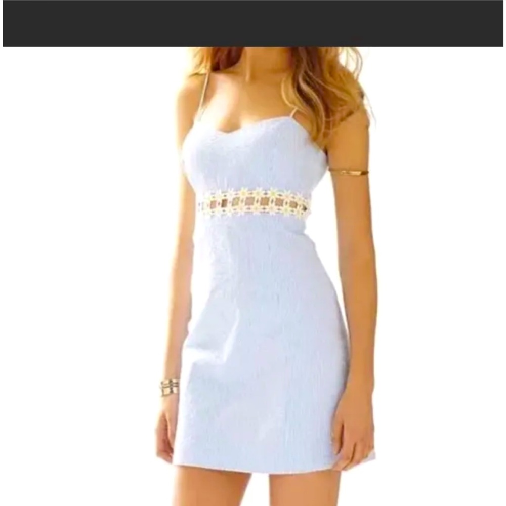 Lily Pulitzer blue seersucker dress